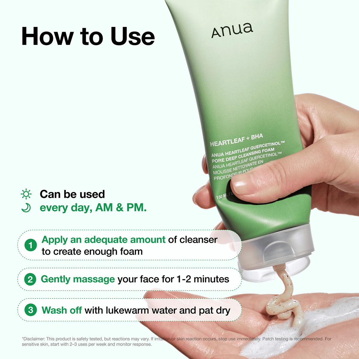 ANUA Heartleaf Quercetinol Pore Deep Cleansing Foam