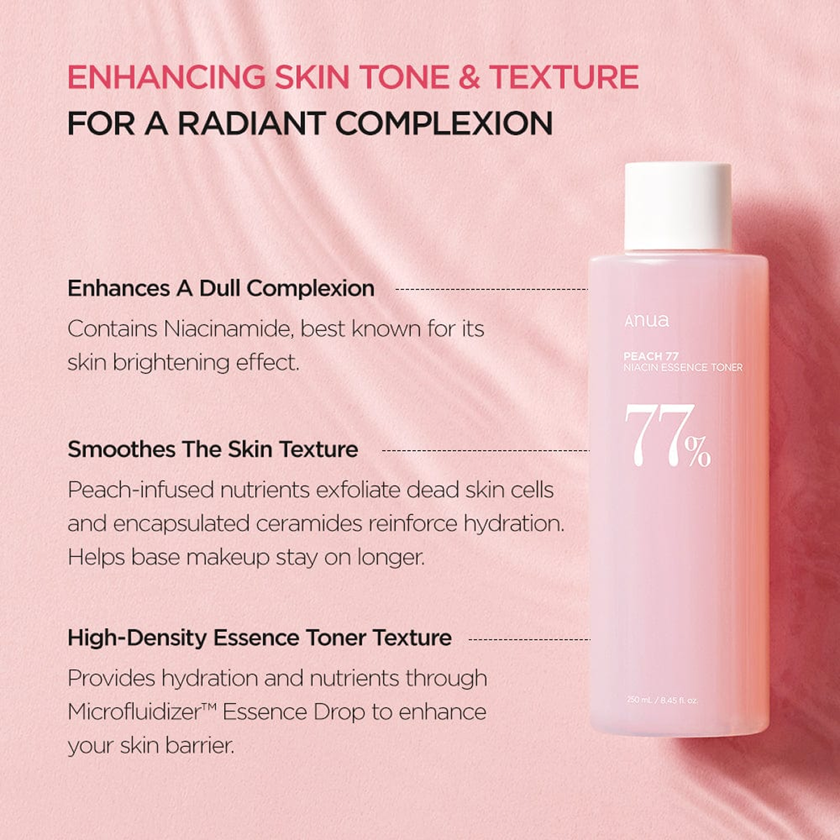 ANUA Peach 77 Niacin Essence Toner